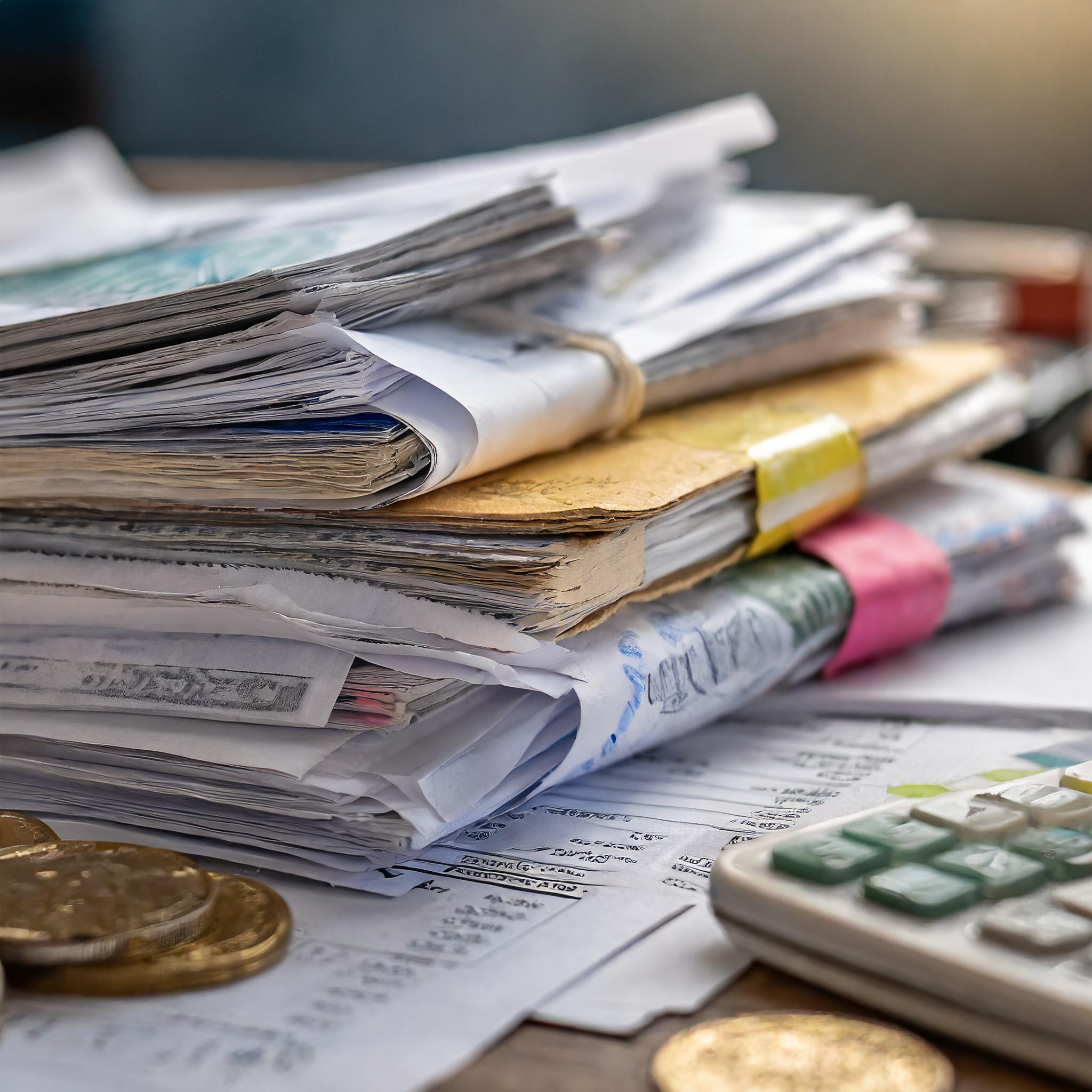 Hochwertige Buchhaltungsdokumente